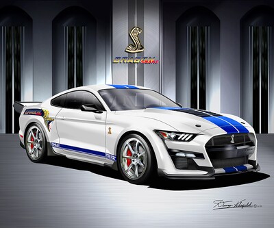 2022 Mustang Shelby GT 500 Art Prints by Danny Whitfield | Dragon Snake Edition | Car Enthusiast Wall Art - image1